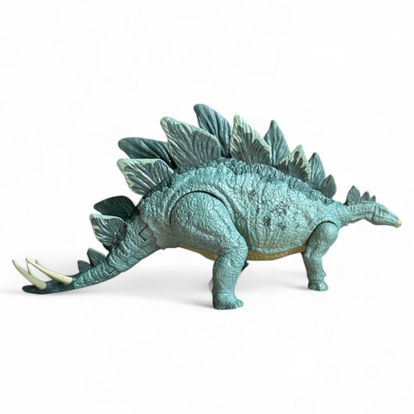 Jurassic Park World Action Attack STEGOSAURUS Mattel 2017 Action Figure Dinosaur - Picture 4 of 8